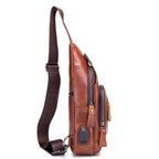 Bolsa Bag de Cuero Genuino para Hombre Stefano Romano®