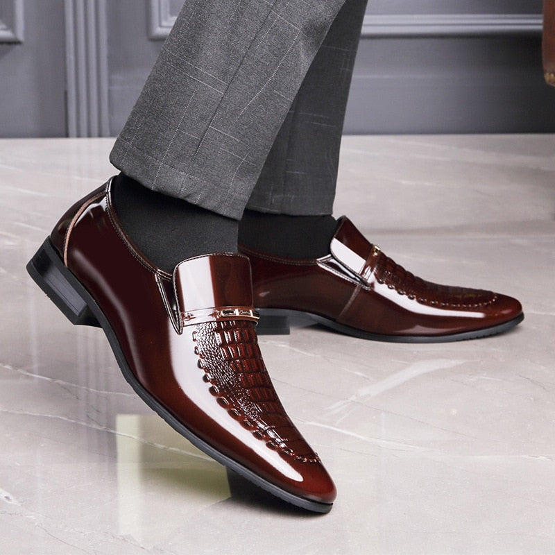 Zapato de Cuero Charolado para Hombre Marco Stefano Romano®