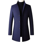 Abrigo Trench Coat Cuello Alto para Hombre Stefano Romano®