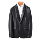 Blazer de Cuero Sport Fino Moderno para Hombre Stefano Romano®
