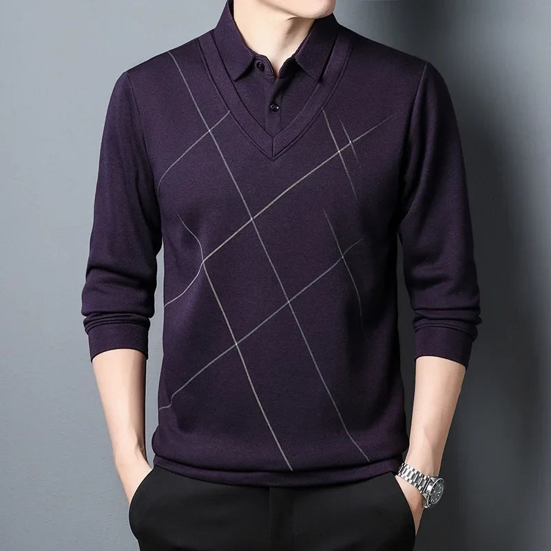 Suéter Cuello Polo Vestir para Hombre Stefano Romano®