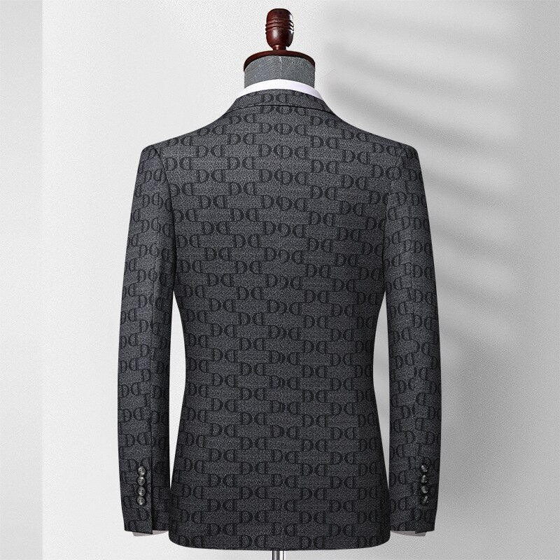 Blazer Plus Size Diseñador Poliéster para Hombre Enzo Stefano Romano®