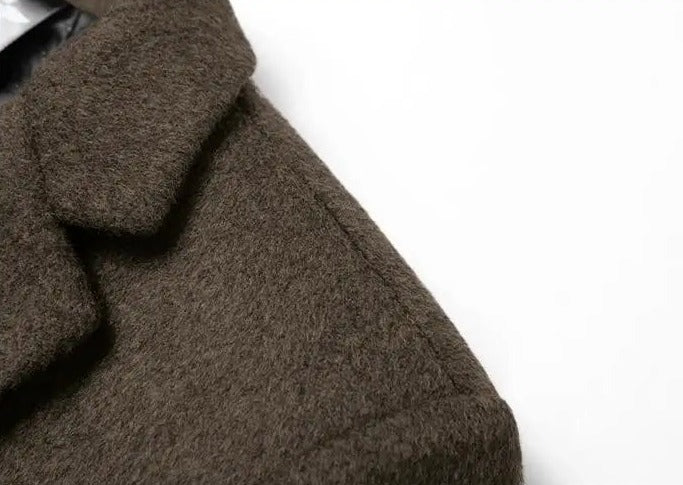 Abrigo de Lana de Diseñador Slim Fit para Hombre Luca Stefano Romano®
