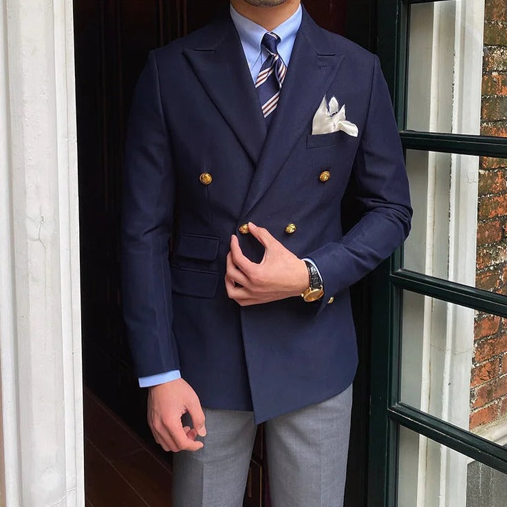 Blazer Slim Cruzado para Hombre Marco Stefano Romano®