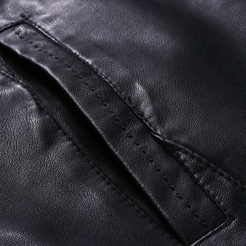 Chamarra de Cuero Classic para Hombre Stefano Romano®