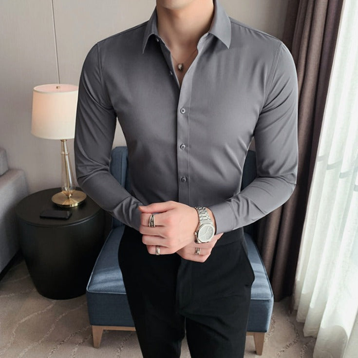 Camisa de Vestir Poliéster para Hombre Luca Stefano Romano®