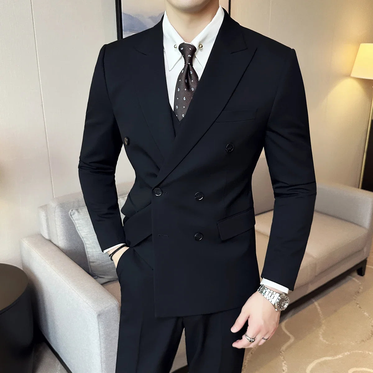 Blazer Cruzado para Hombre Alessandro Stefano Romano®