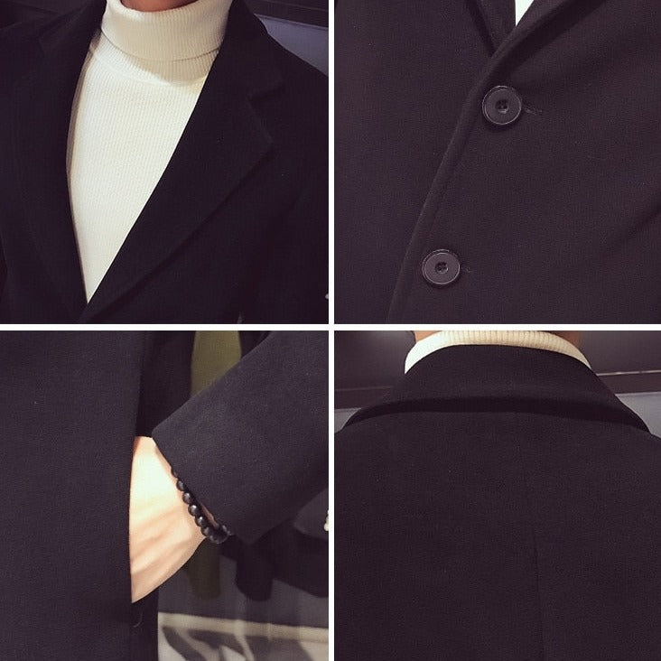 Abrigo de Diseñador Elegante para Hombre Stefano Romano®