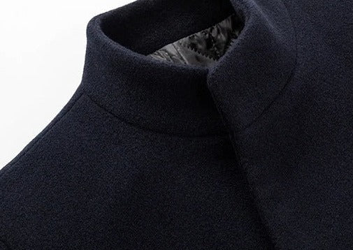 Abrigo Trench Coat Cuello Alto para Hombre Stefano Romano®