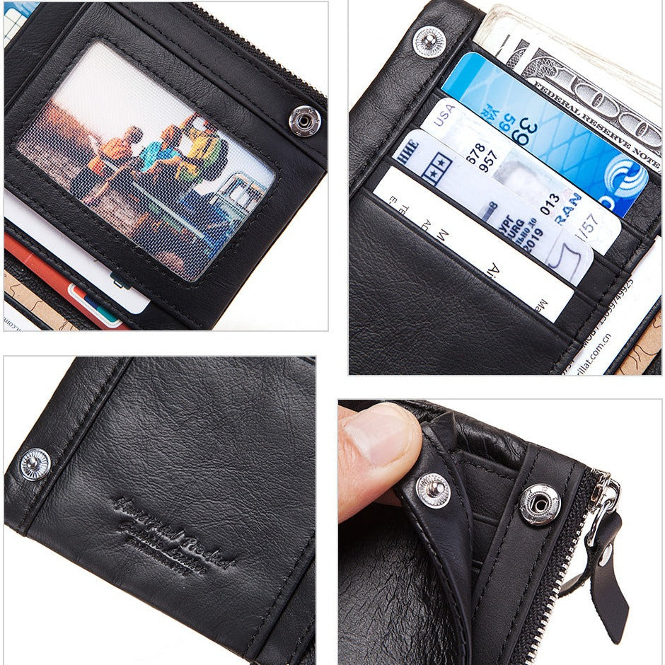 Cartera de Cuero Genuino para Hombre Alessandro Stefano Romano®