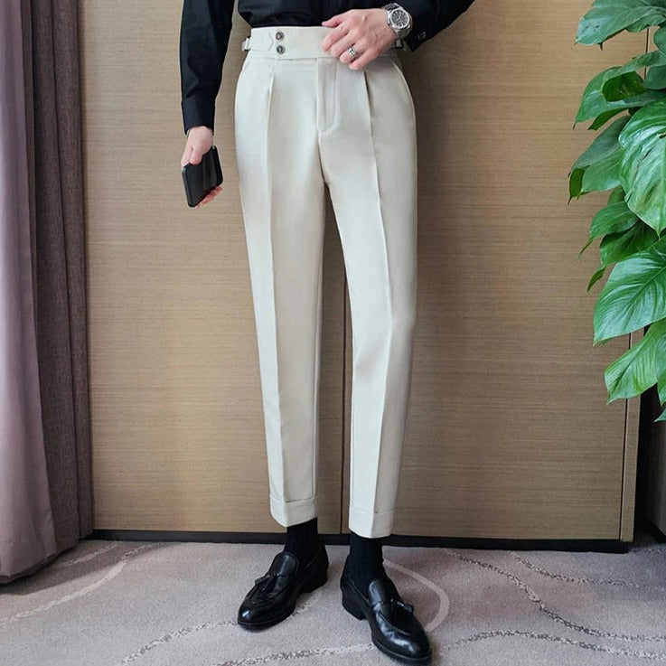 Pantalón de Sastre Algodón para Hombre Stefano Romano®