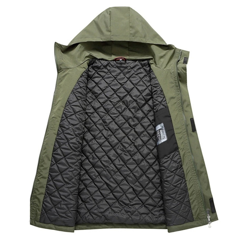 Chamarra Impermeable Plus Size para Hombre Stefano Romano®
