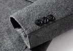 Abrigo de Lana de Diseñador Cuello Polo Slim Fit para Hombre Marco Stefano Romano®
