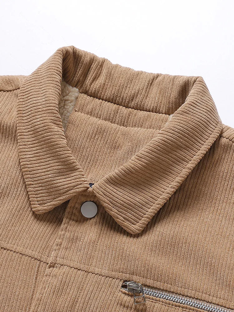 Chamarra Casual Cuello Polo Corte Regular para Hombre Alessandro Stefano Romano®