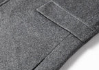 Abrigo de Lana de Diseñador Cuello Polo Slim Fit para Hombre Marco Stefano Romano®