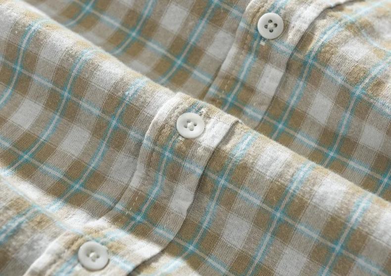 Camisa a Cuadros de Manga Larga para Hombre Stefano Romano®
