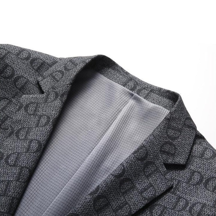 Blazer Plus Size Diseñador Poliéster para Hombre Enzo Stefano Romano®