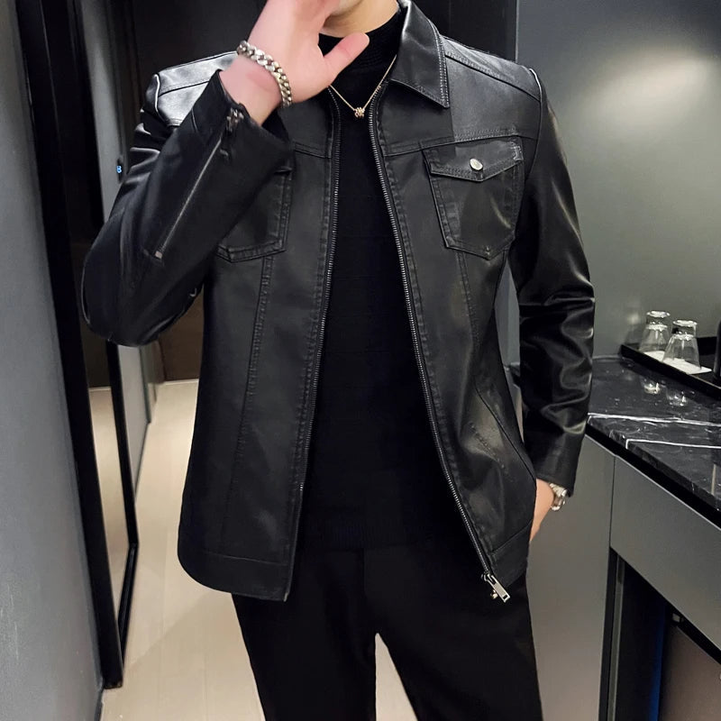 Chamarra de Cuero para Hombre Marco Stefano Romano®