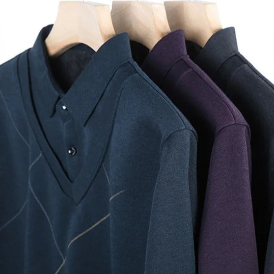 Suéter Cuello Polo Vestir para Hombre Stefano Romano®