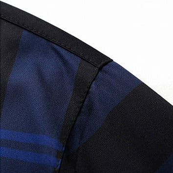 Camisa de Manga Larga a Cuadros Premium para Hombre Stefano Romano®