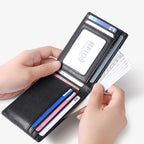 Cartera de Cuero para Hombre Antirrobo con Tecnología RFID Stefano Romano®