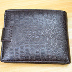 Cartera de Cuero con Botón para Hombre Stefano Romano®