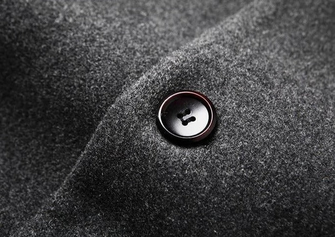Abrigo de Lana de Diseñador Slim Fit para Hombre Marco Stefano Romano®