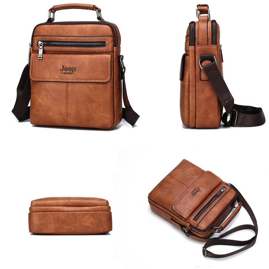 Bolsa Pequeña de Cuero Genuino para Hombre Alessandro Stefano Romano®