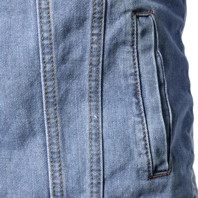 Chamarra de Mezclilla con Forro de Lana Cuello Polo para Hombre Marco Stefano Romano®