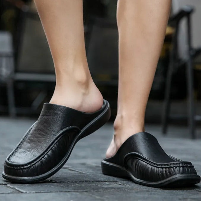 Zapato Mocasín de Cuero para Hombre Stefano Romano®