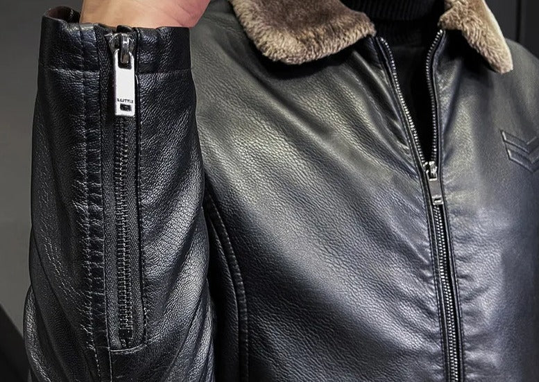 Chamarra de Cuero para Hombre Alessandro Stefano Romano®