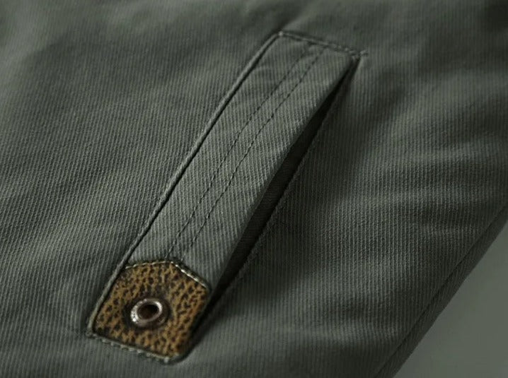Chamarra Militar con Forro de Lana para Hombre Stefano Romano®