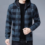 Sudadera a Cuadros con Capucha para Hombre Alessandro Stefano Romano®