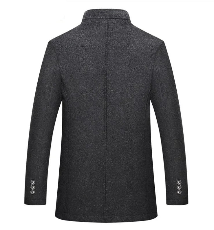 Abrigo Trench Coat de Lana para Hombre de Diseñador Stefano Romano®
