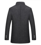 Abrigo Trench Coat de Lana para Hombre de Diseñador Stefano Romano®