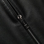 Chamarra de Cuero Diseñador Premium para Hombre Stefano Romano®