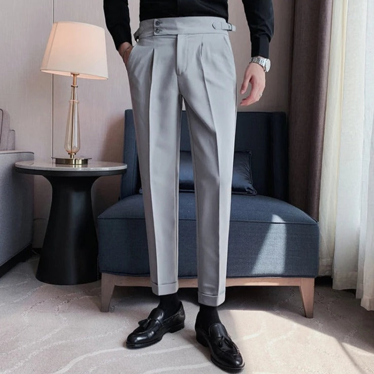 Pantalón de Sastre Algodón para Hombre Stefano Romano®