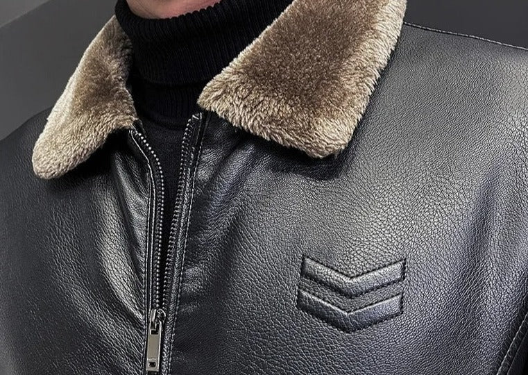Chamarra de Cuero para Hombre Alessandro Stefano Romano®