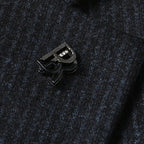 Blazer Plus Size Diseñador Poliéster para Hombre Alessandro Stefano Romano®