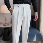 Pantalón de Sastre Algodón para Hombre Stefano Romano®