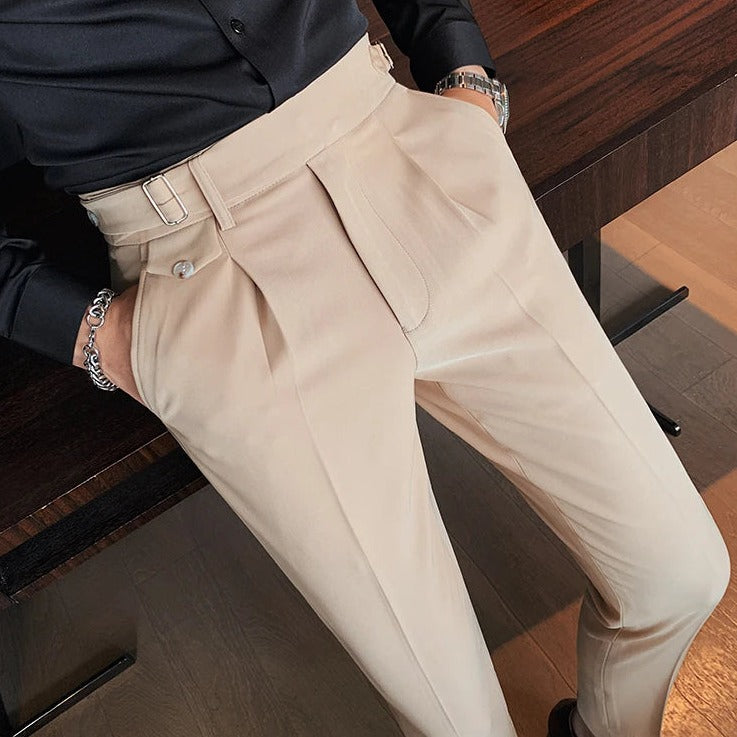 Pantalón de Vestir Slim Fit Gurkha para Hombre Leonardo Stefano Romano®