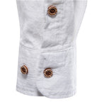 Camisa de Lino Cuello Polo Manga Larga para Hombre Marco Stefano Romano®