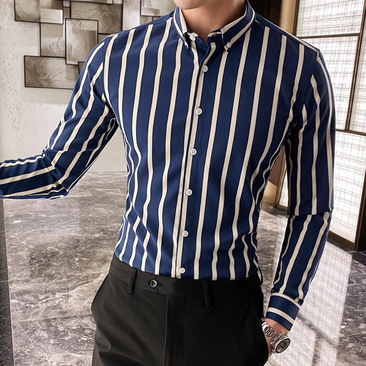 Camisa de Vestir Poliéster para Hombre Marco Stefano Romano®