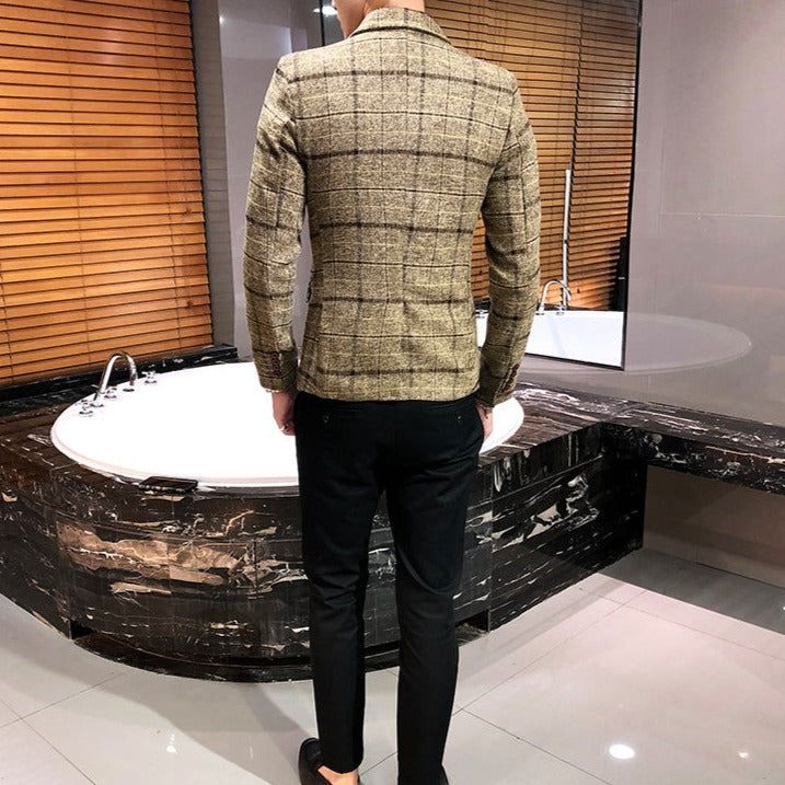 Blazer Sport Fino Moderno Algodón para Hombre Alessandro Stefano Romano®
