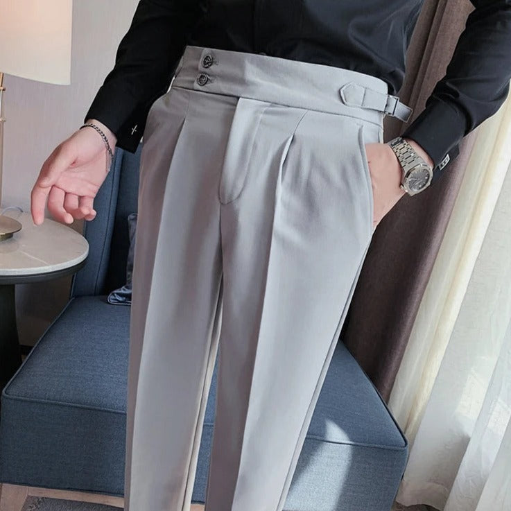 Pantalón de Sastre Algodón para Hombre Stefano Romano®