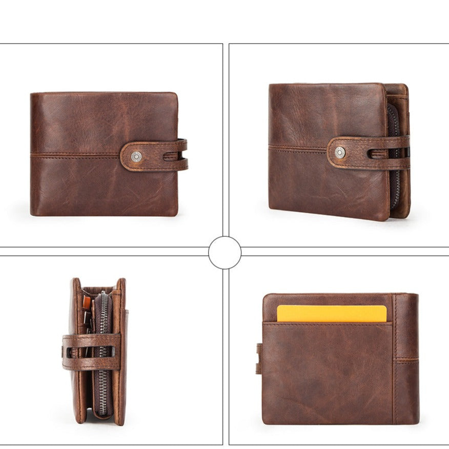 Cartera para Hombre de Cuero Genuino Stefano Romano®