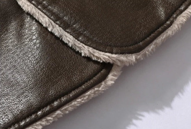 Abrigo de Cuero para Hombre Stefano Romano®