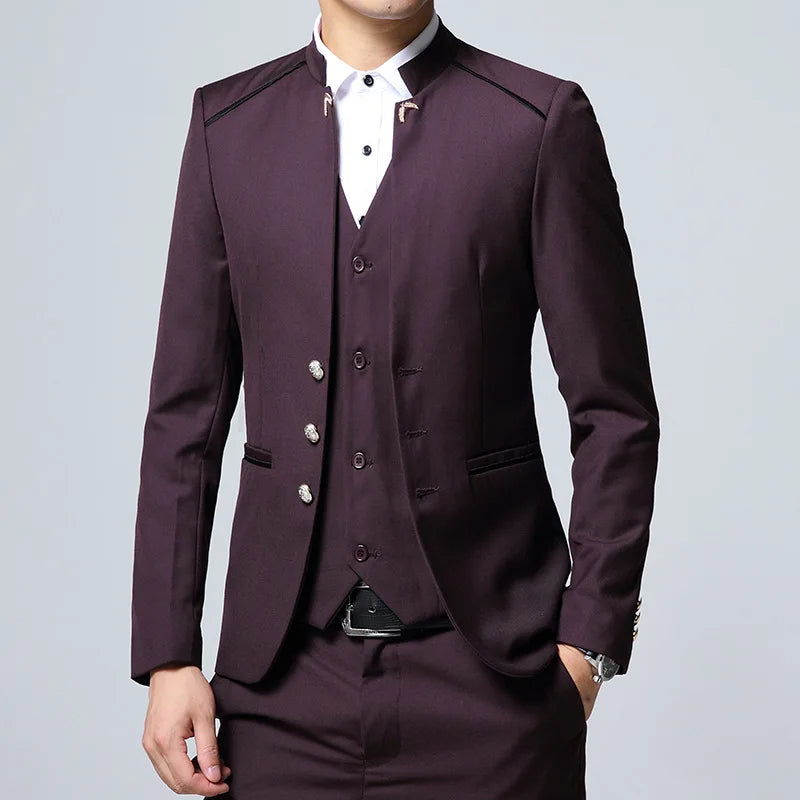 Blazer Slim Asiático para Hombre Stefano Romano®